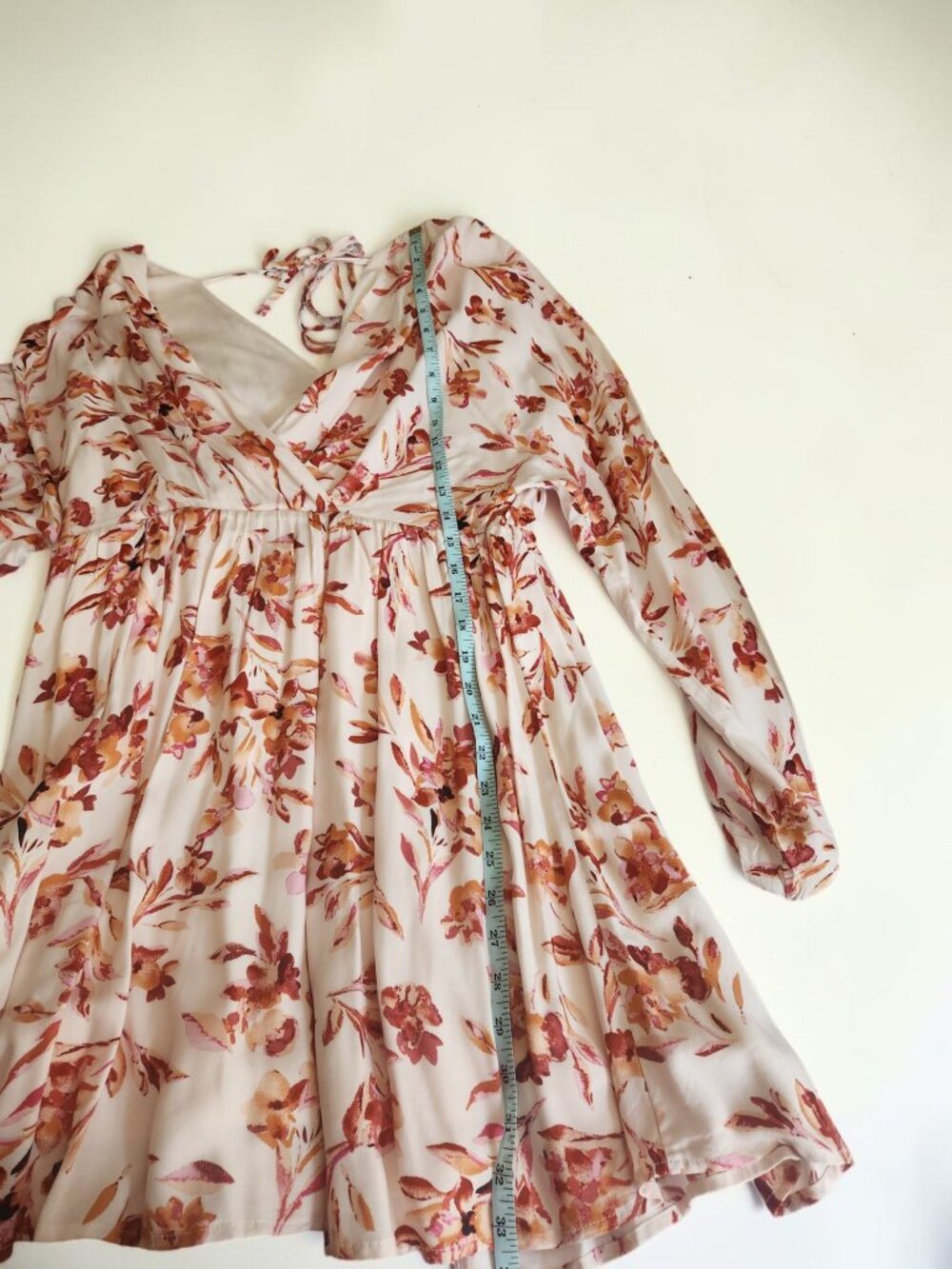 🌸 Emily Wonder Floral Dress NWT Large Flowy Boho Tie Back 🌸 - Picture 10 of 12